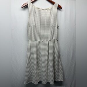 Merona Tan Striped Midi Dress